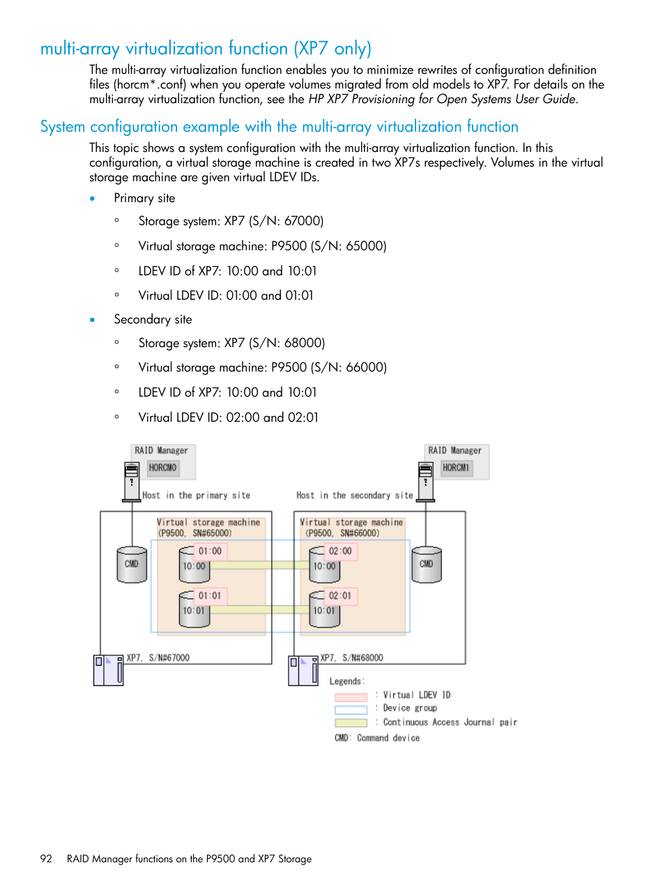 Multi-array virtualization function (xp7 only) | HP XP7 Storage User Manual | Page 92 / 304