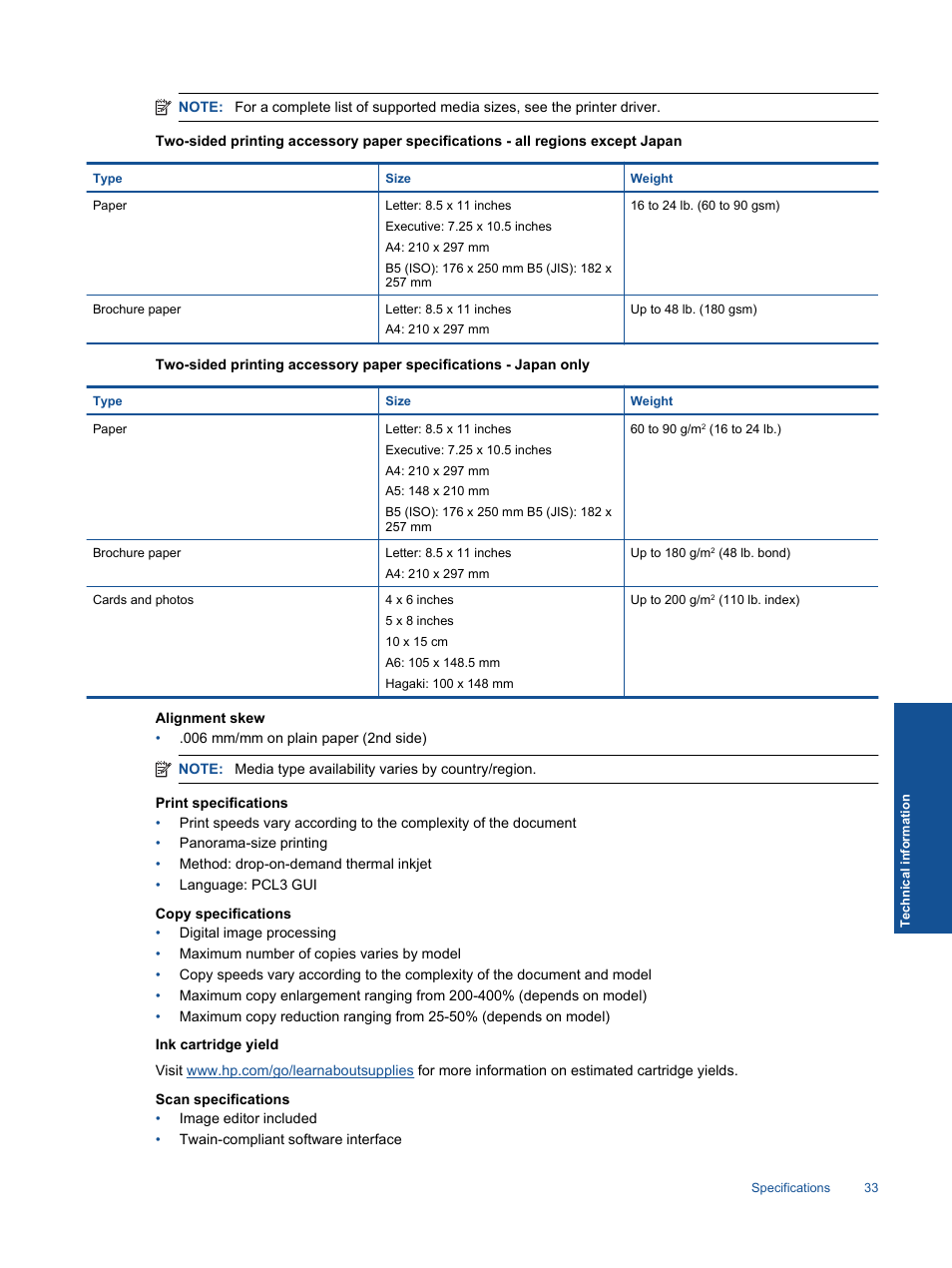 HP Photosmart Premium C310 User Manual | Page 35 / 48