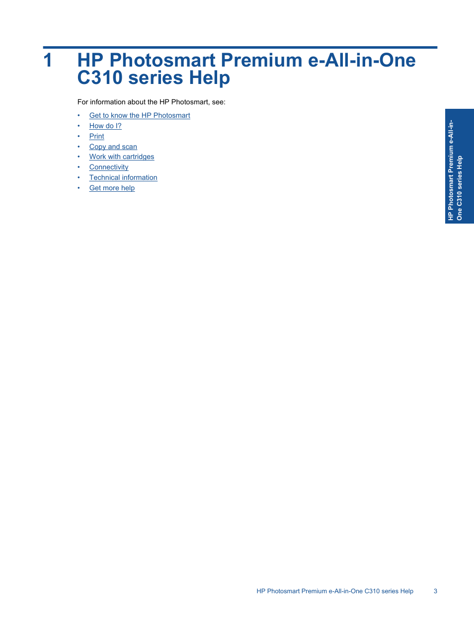 HP Photosmart Premium C310 User Manual | Page 5 / 48