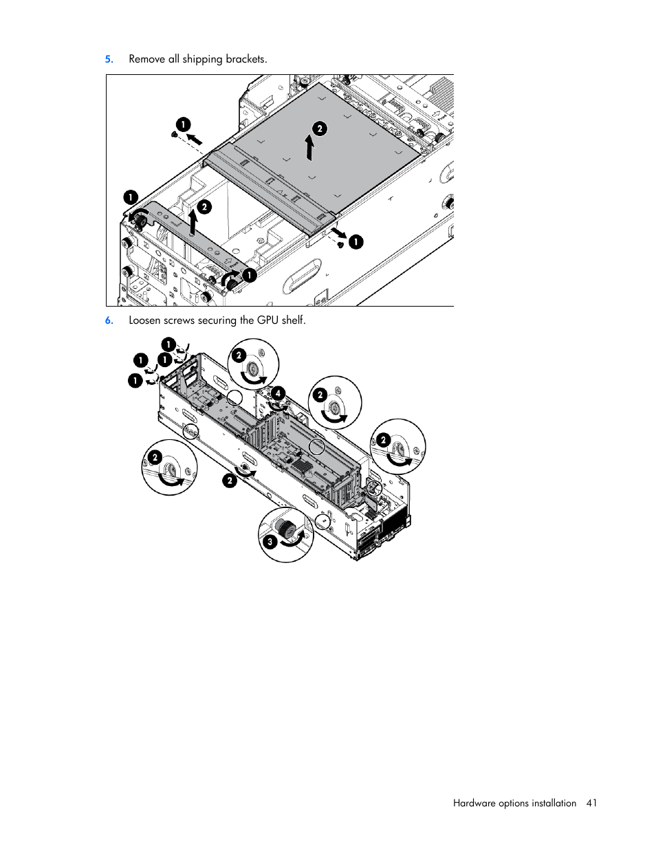 HP ProLiant SL270s Gen8 Server User Manual | Page 41 / 107