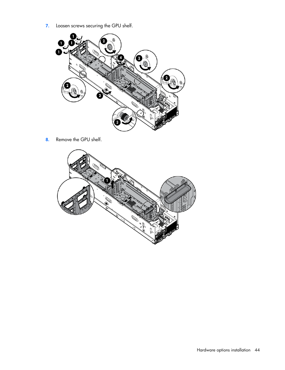 HP ProLiant SL270s Gen8 Server User Manual | Page 44 / 107