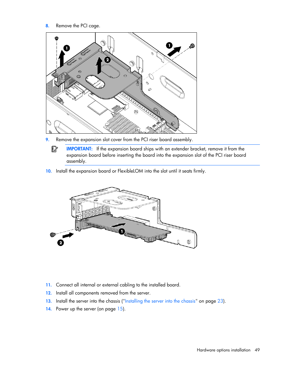 HP ProLiant SL270s Gen8 Server User Manual | Page 49 / 107