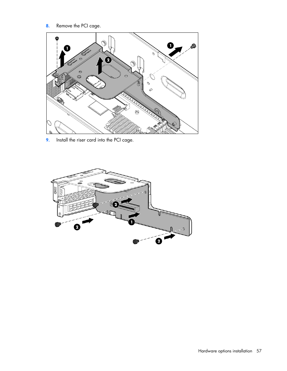 HP ProLiant SL270s Gen8 Server User Manual | Page 57 / 107