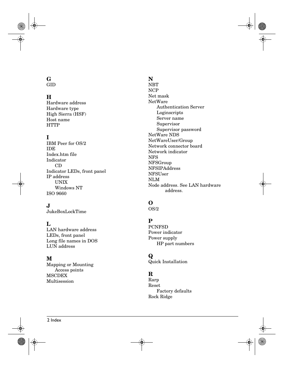 HP Surestore NAS User Manual | Page 106 / 110