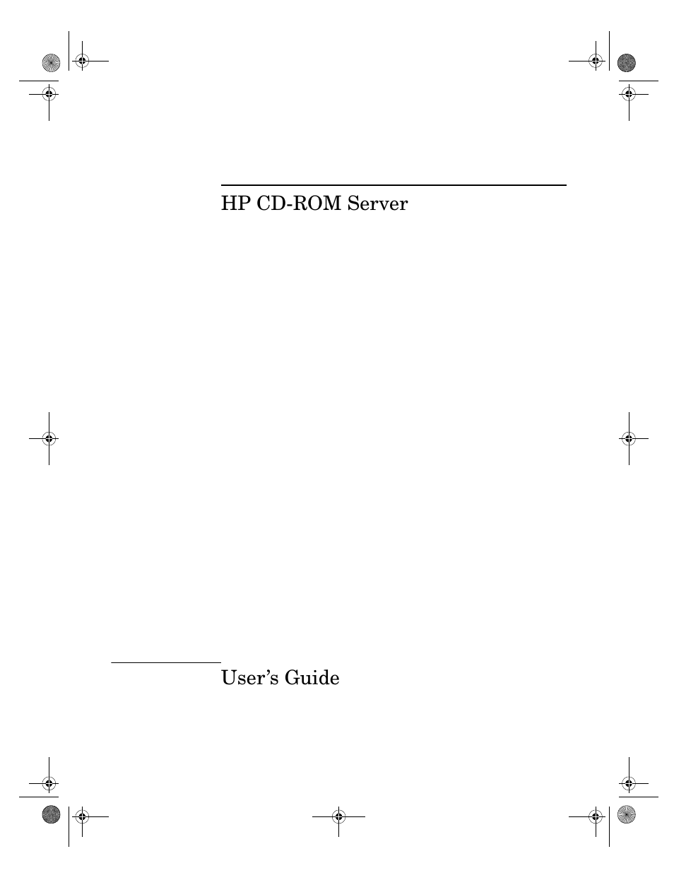 Hp cd-rom server user’s guide | HP Surestore NAS User Manual | Page 3 / 110