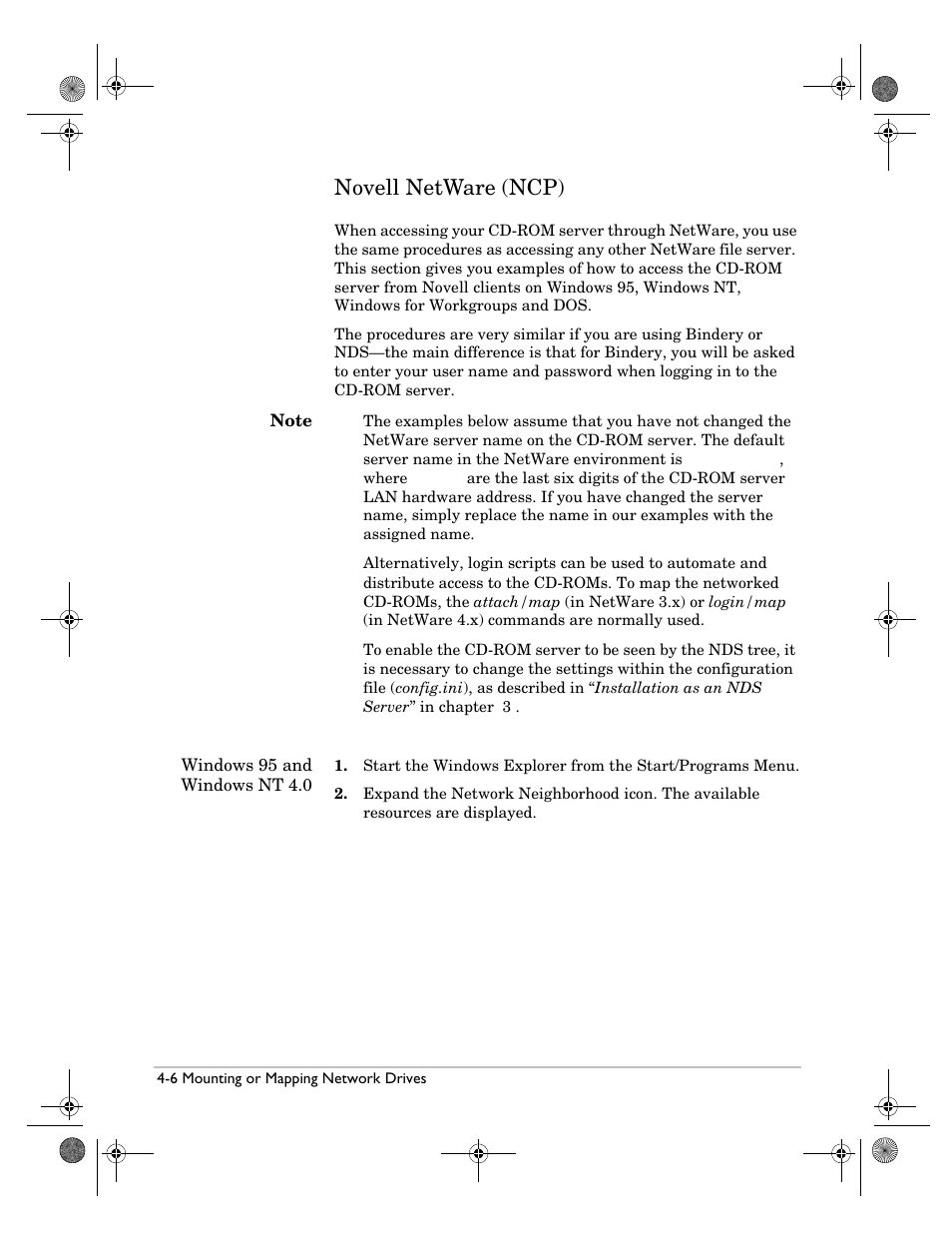 Novell netware (ncp), Novell netware (ncp) -6 | HP Surestore NAS User Manual | Page 38 / 110