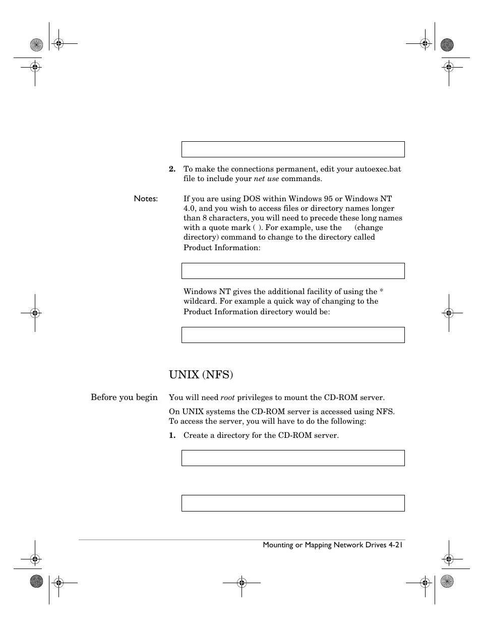 Unix (nfs), Unix (nfs) -21 | HP Surestore NAS User Manual | Page 53 / 110