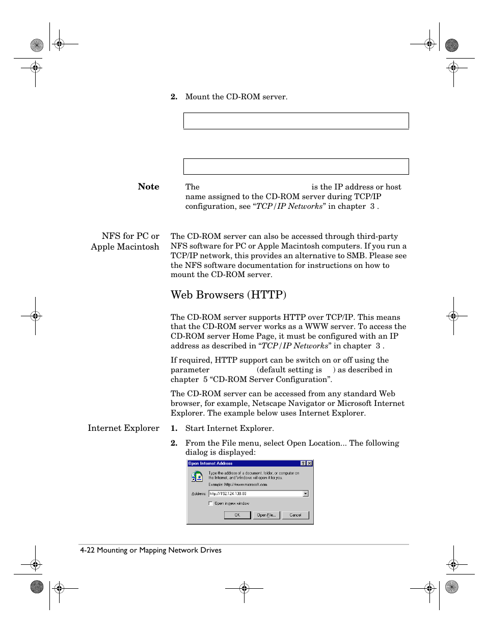Web browsers (http), Web browsers (http) -22 | HP Surestore NAS User Manual | Page 54 / 110