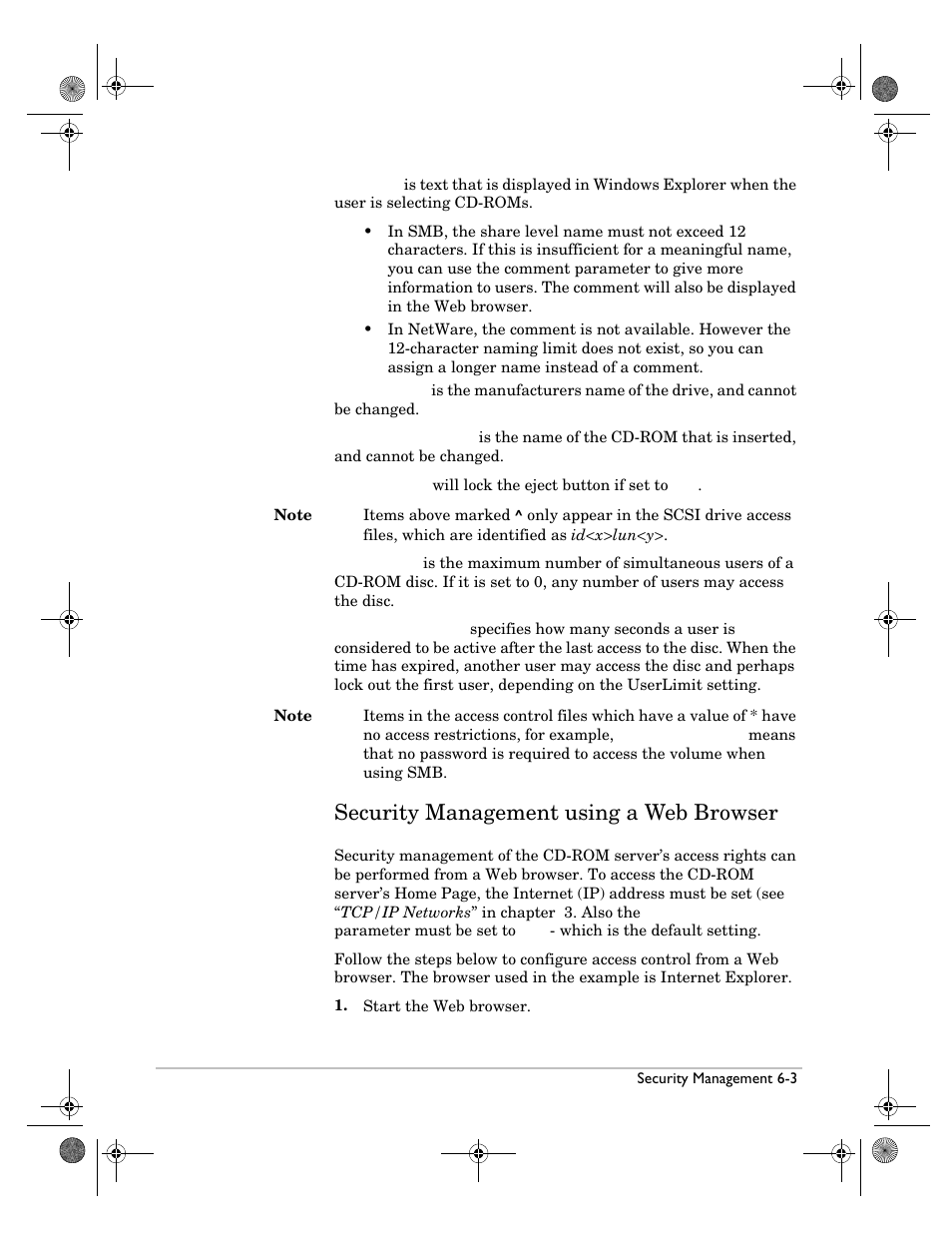 Security management using a web browser, Security management using a web browser -3 | HP Surestore NAS User Manual | Page 65 / 110