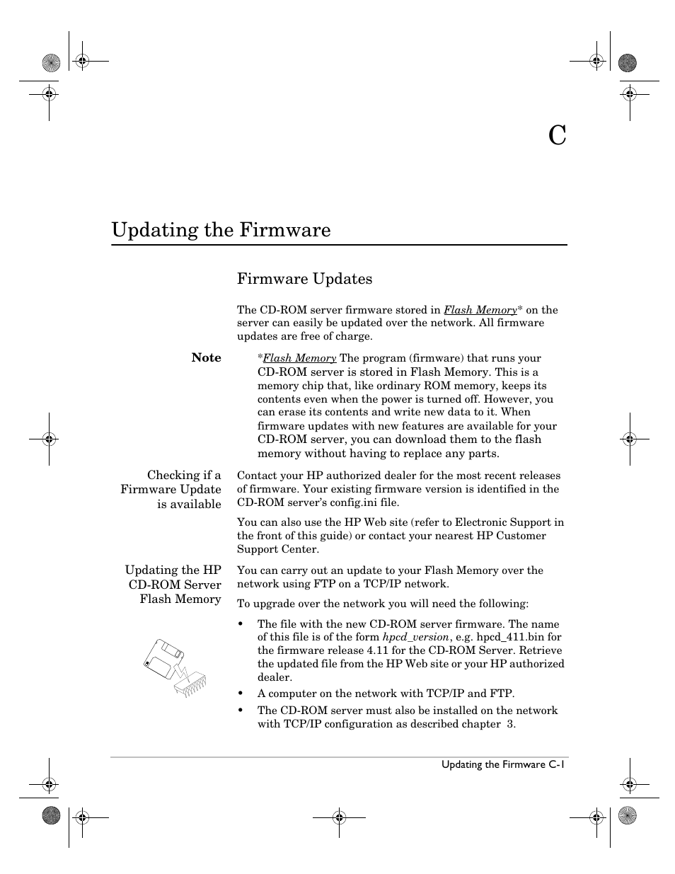 Updating the firmware, Firmware updates, C. updating the firmware | HP Surestore NAS User Manual | Page 93 / 110