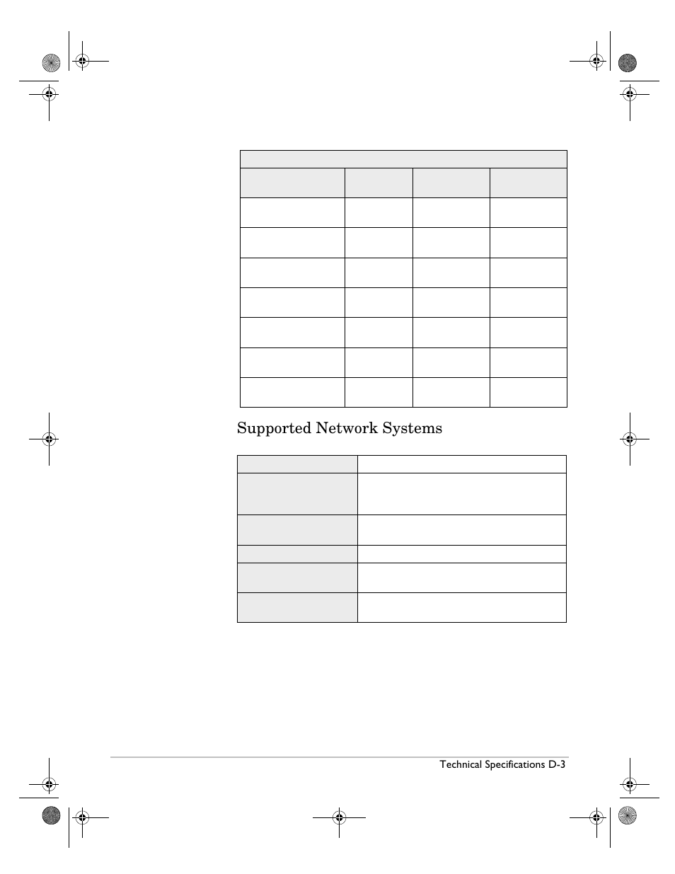 Supported network systems | HP Surestore NAS User Manual | Page 97 / 110