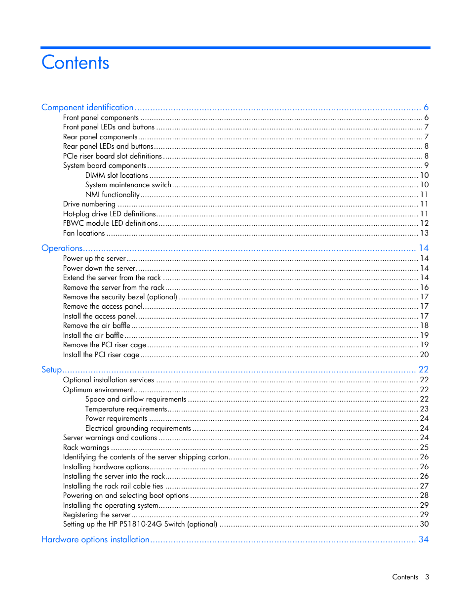 HP ProLiant DL320e Gen8 v2-Server User Manual | Page 3 / 100