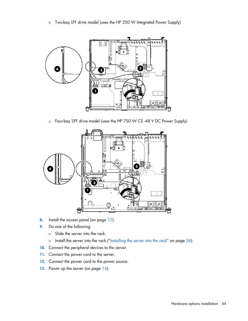 HP ProLiant DL320e Gen8 v2-Server User Manual | Page 44 / 100