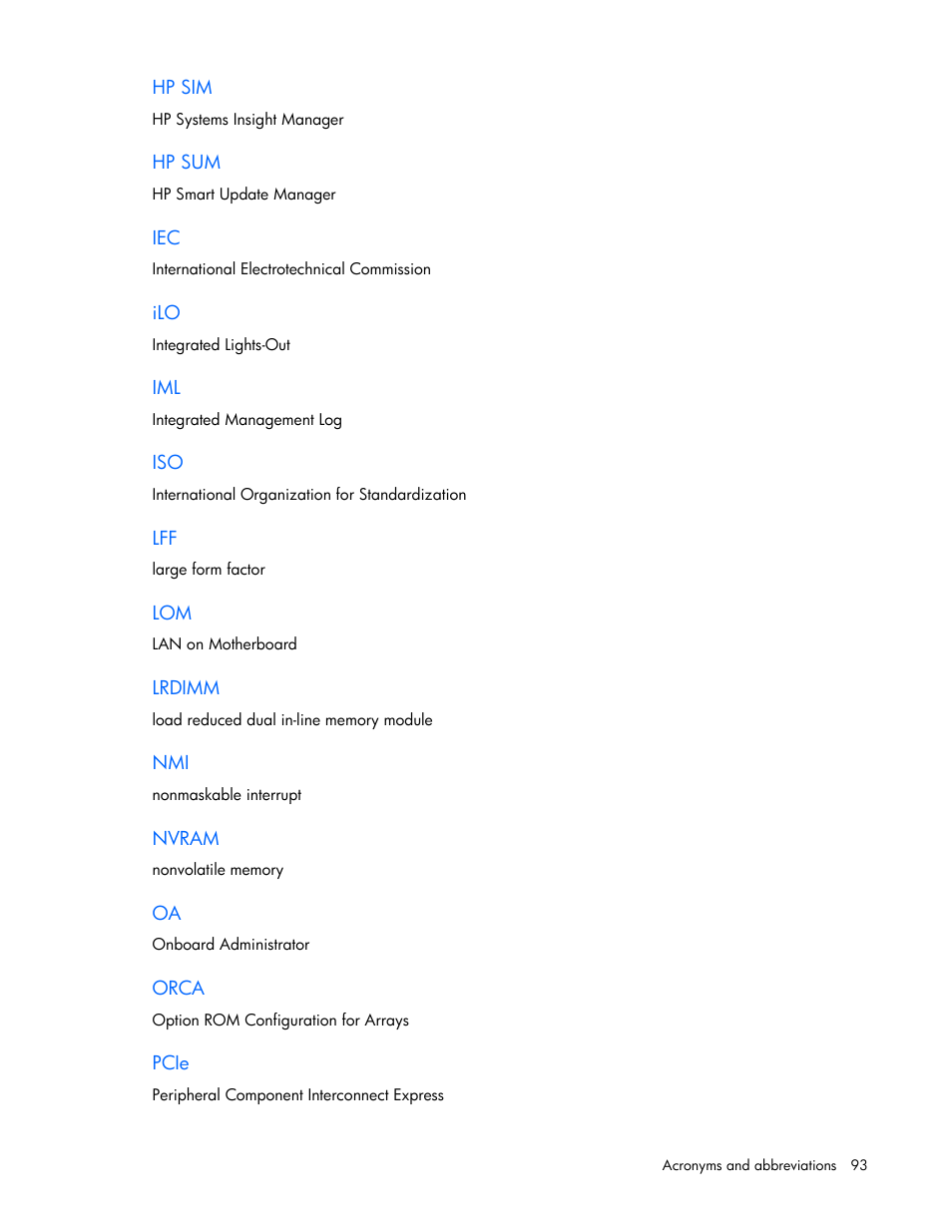 HP ProLiant DL320e Gen8 v2-Server User Manual | Page 93 / 100