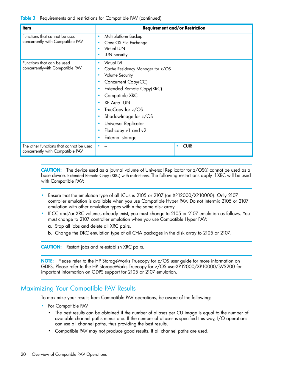 Maximizing your compatible pav results | HP StorageWorks XP Remote Web Console Software User Manual | Page 20 / 64