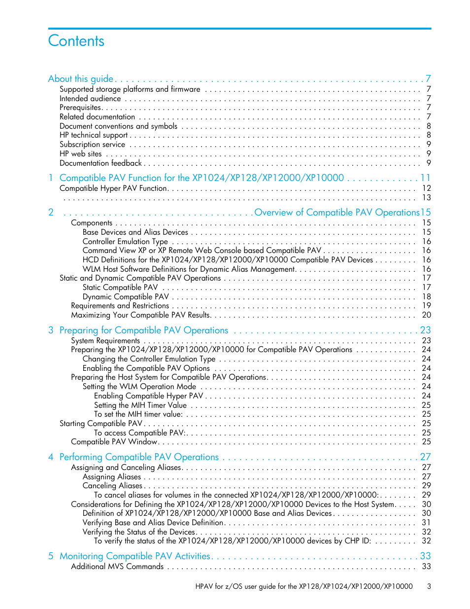 HP StorageWorks XP Remote Web Console Software User Manual | Page 3 / 64