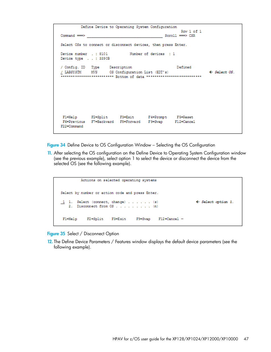 Figure 35 select / disconnect option, 35 select / disconnect option | HP StorageWorks XP Remote Web Console Software User Manual | Page 47 / 64