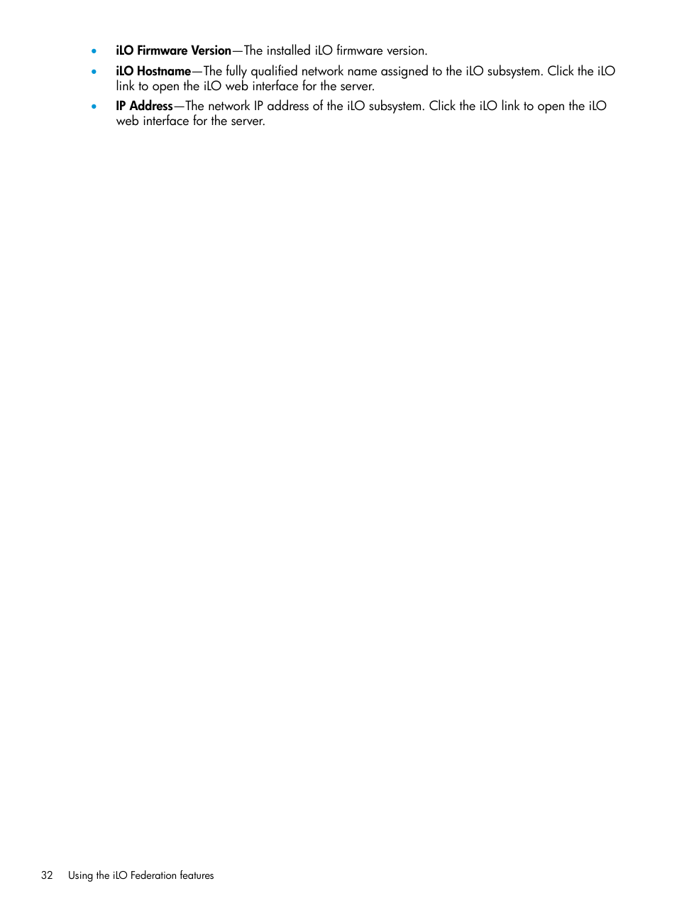 HP Integrated Lights-Out 4 User Manual | Page 32 / 45