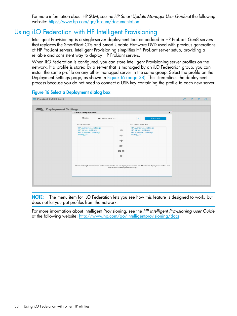 Using | HP Integrated Lights-Out 4 User Manual | Page 38 / 45