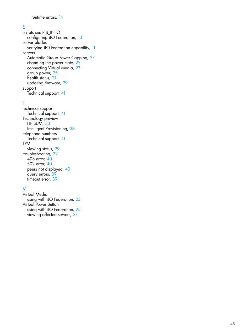 HP Integrated Lights-Out 4 User Manual | Page 45 / 45