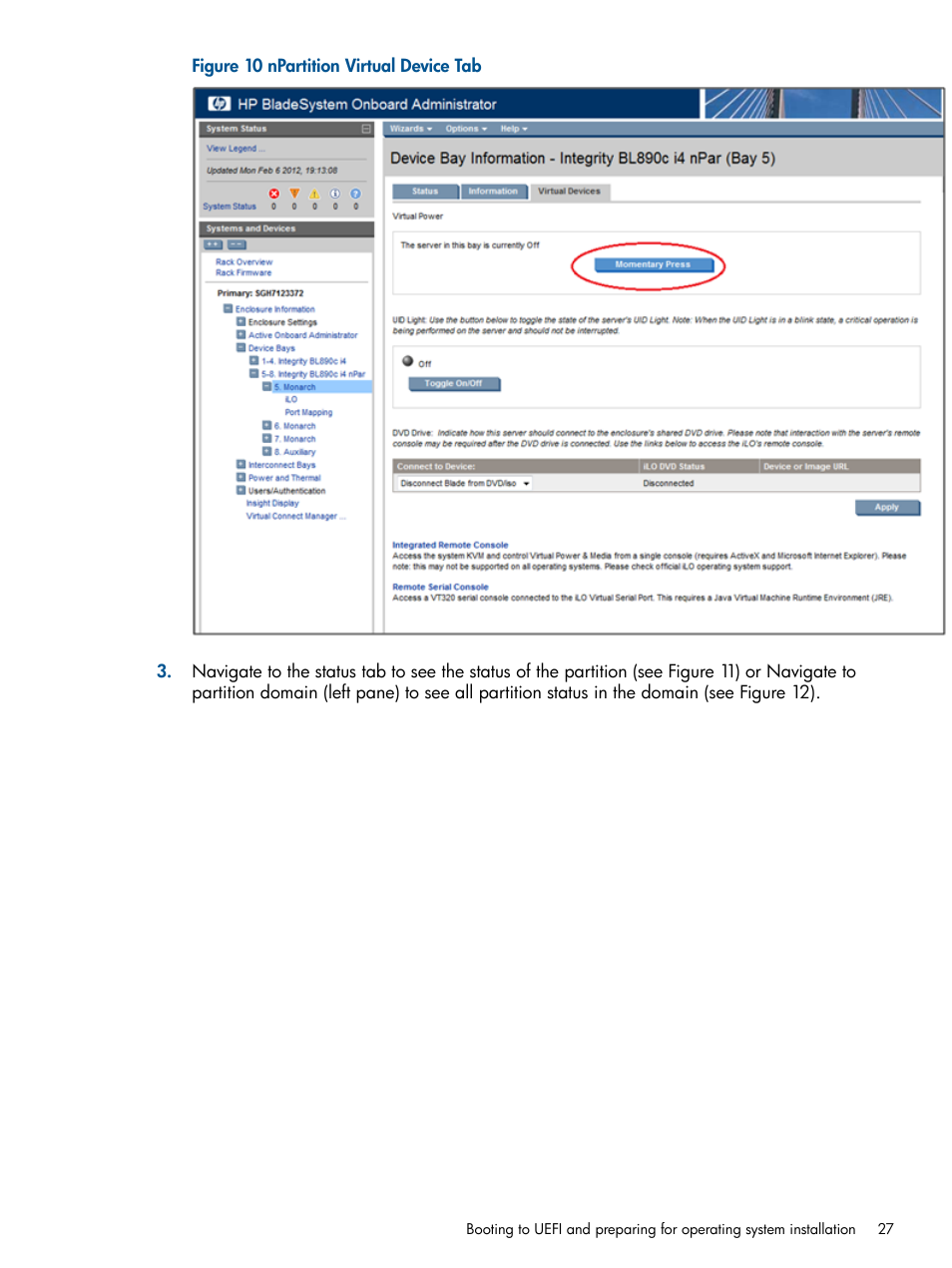 HP Integrity BL870c Server-Blade User Manual | Page 27 / 53