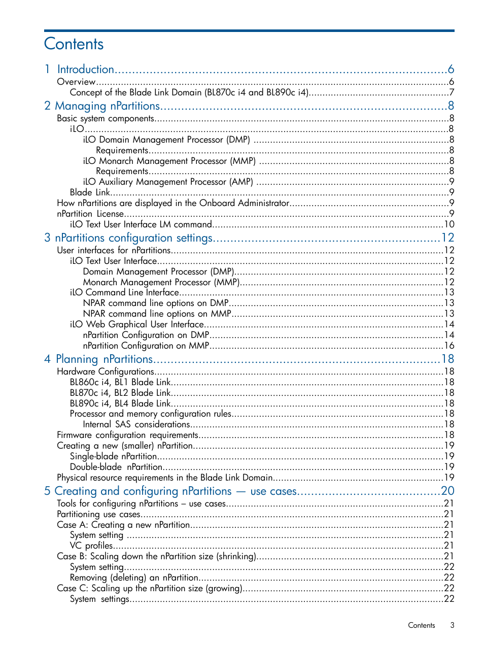 HP Integrity BL870c Server-Blade User Manual | Page 3 / 53