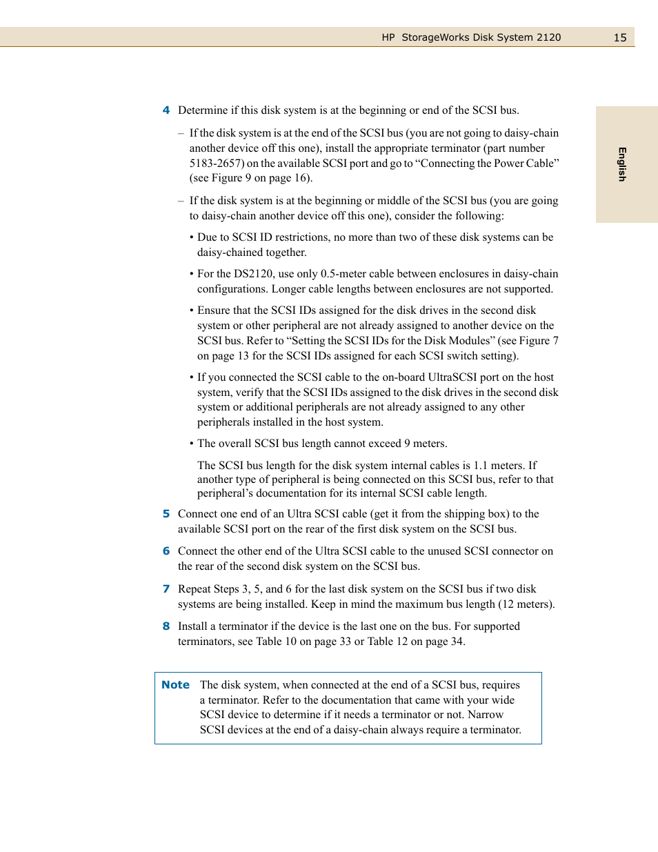 HP 2120 Disk System User Manual | Page 15 / 38