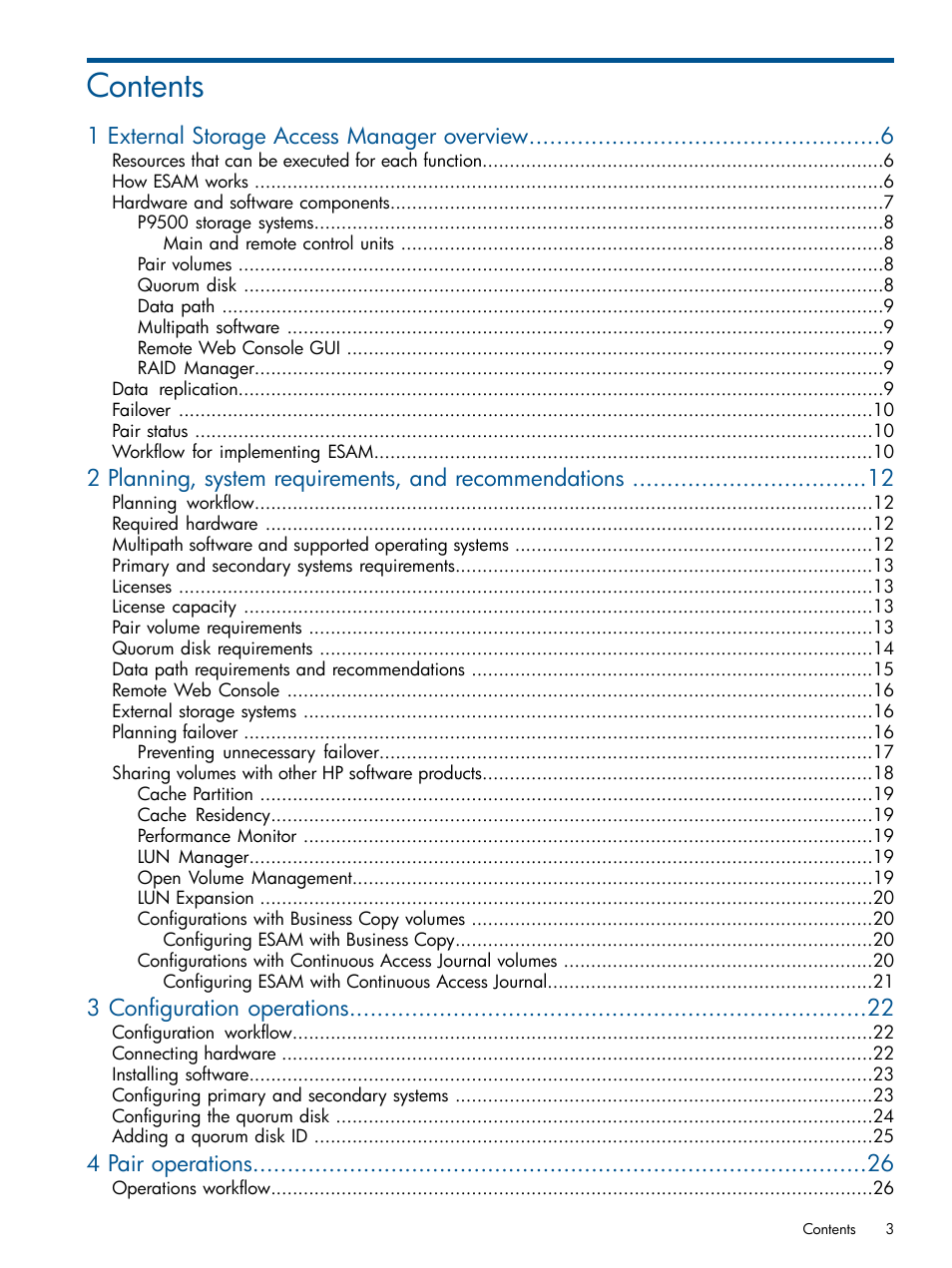 HP XP P9500 Storage User Manual | Page 3 / 81