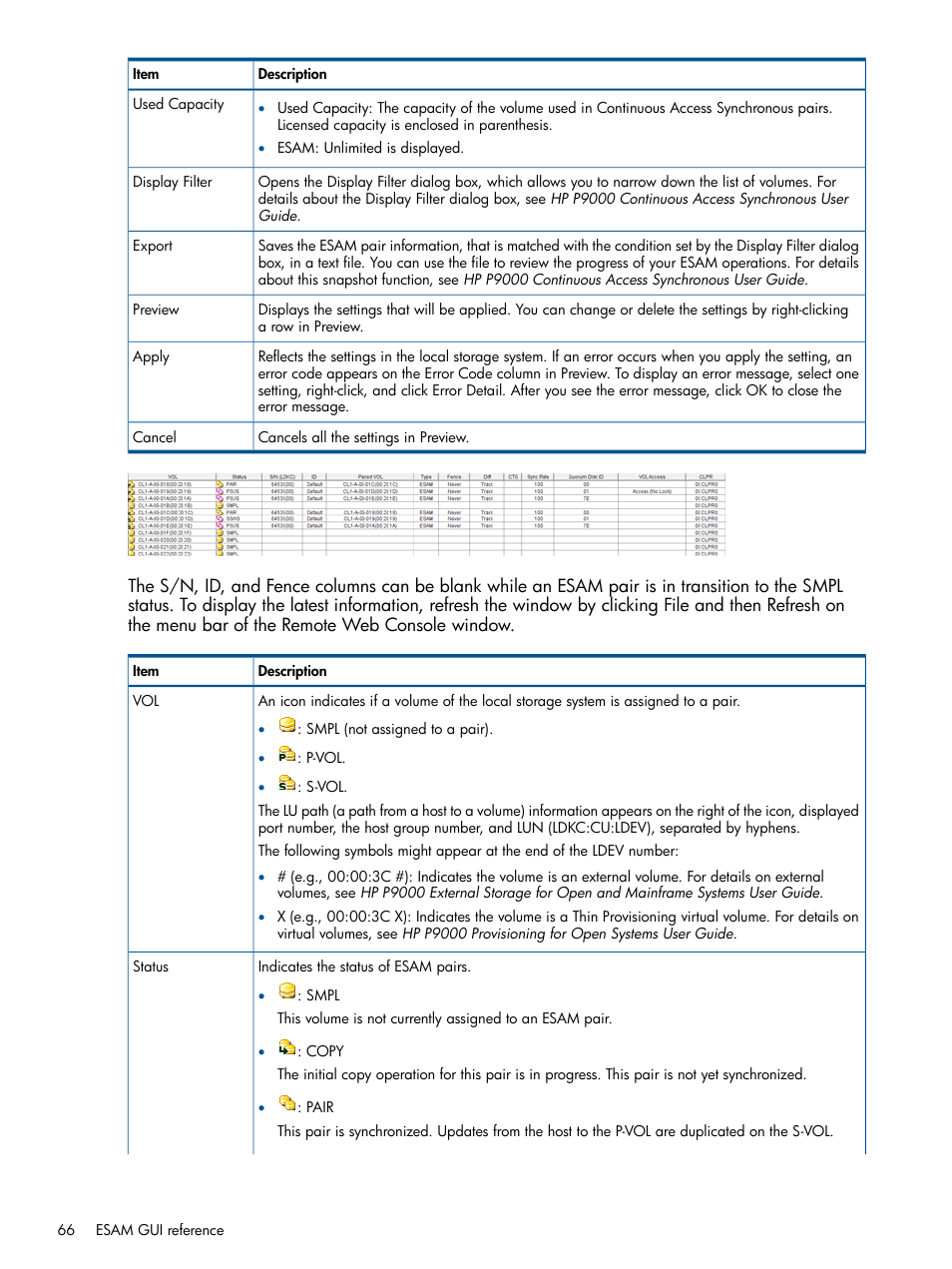 HP XP P9500 Storage User Manual | Page 66 / 81