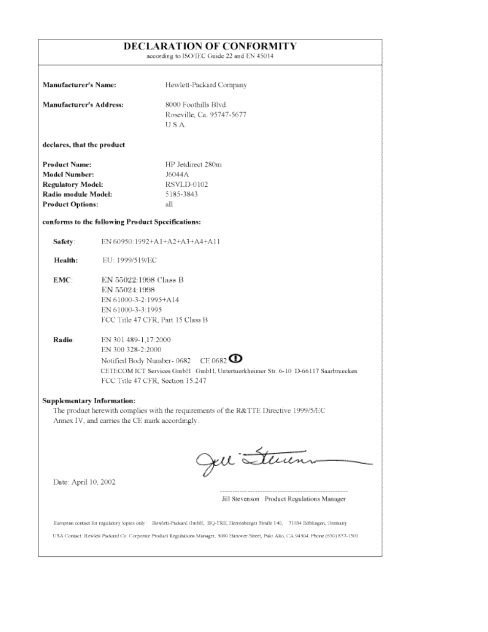 HP Jetdirect 280m 802.11b Wireless Print Server User Manual | Page 126 / 175