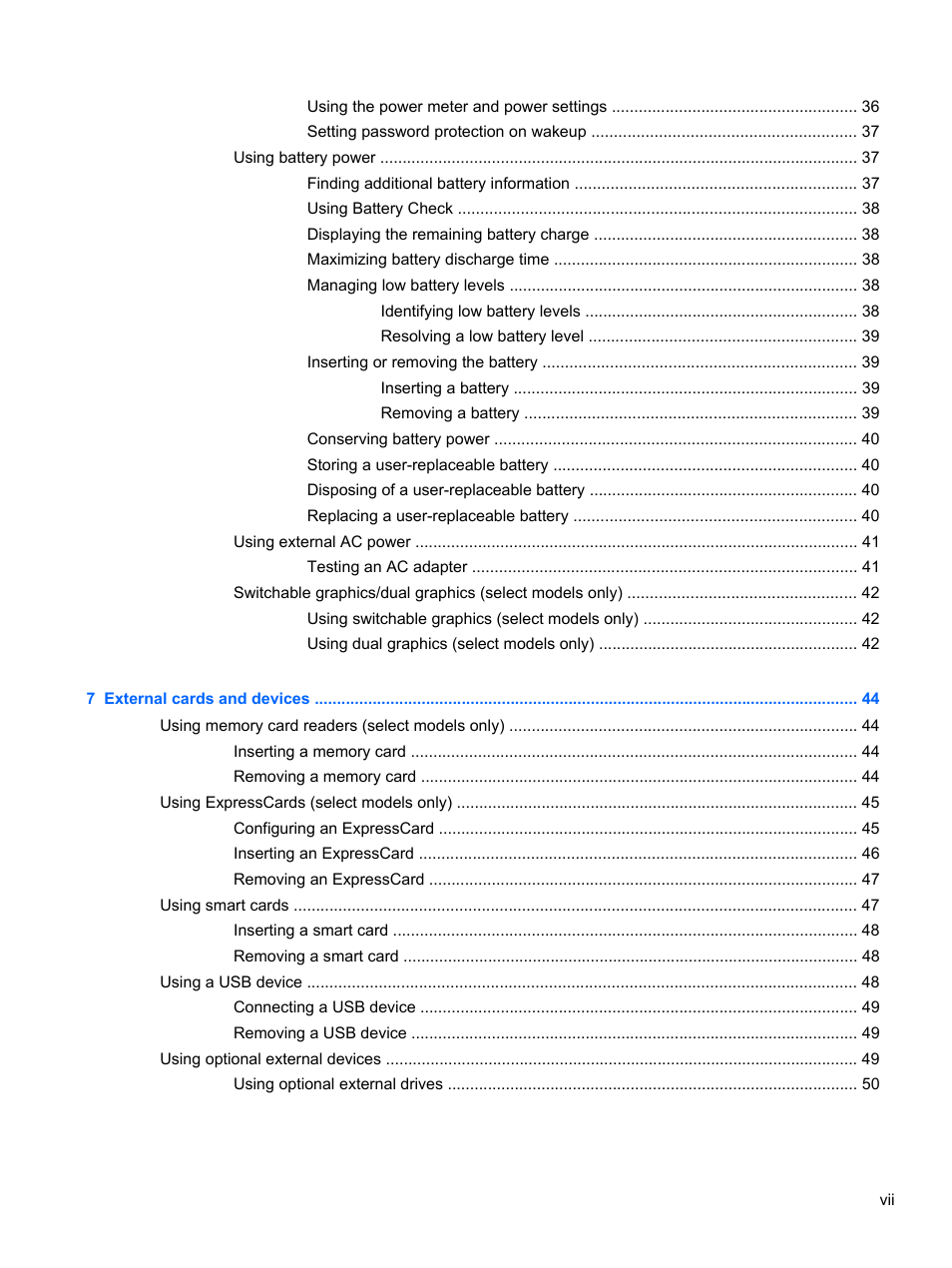 HP ZBook 17 Mobile Workstation User Manual | Page 7 / 107