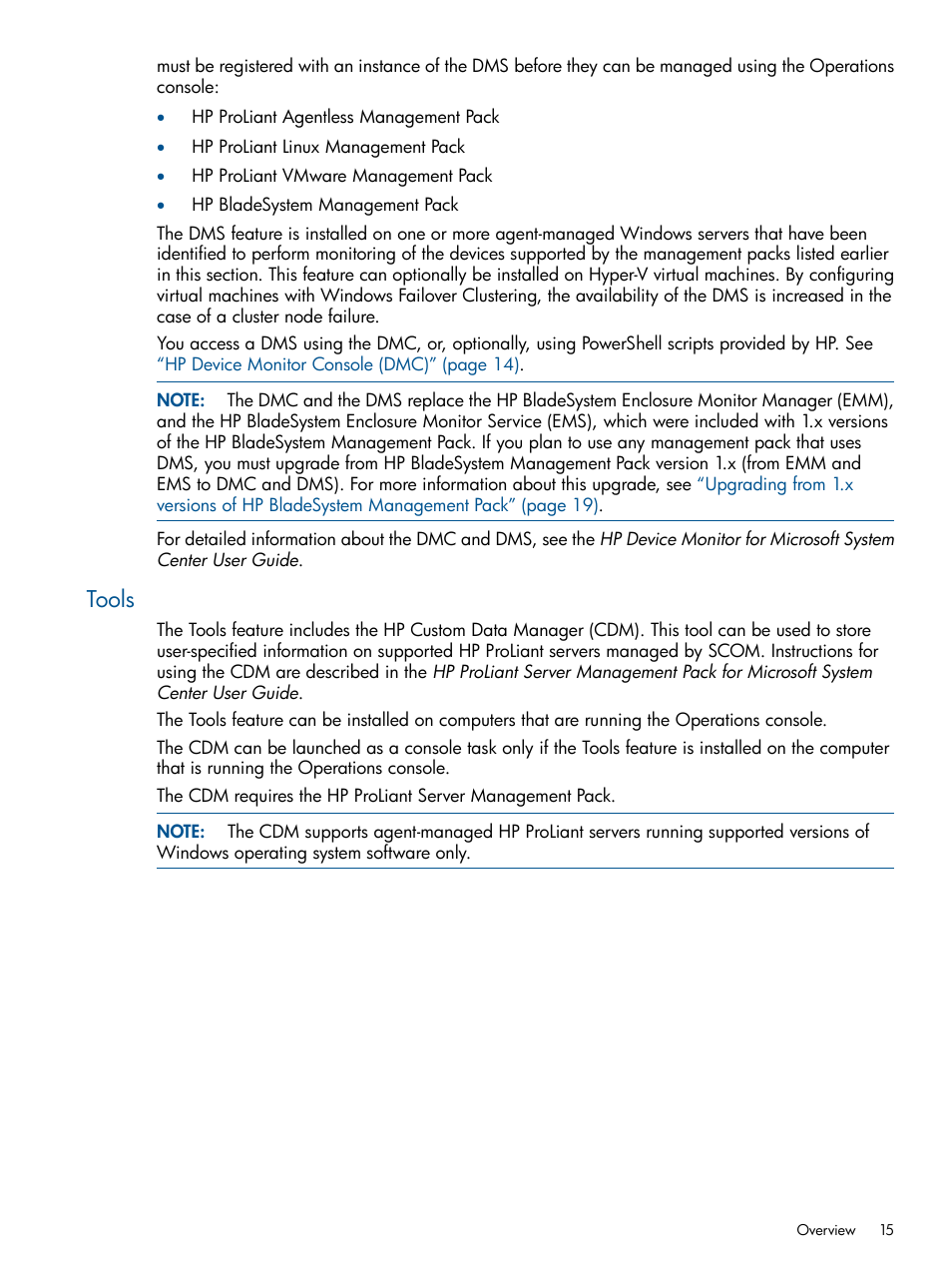 Tools | HP OneView for Microsoft System Center User Manual | Page 15 / 26