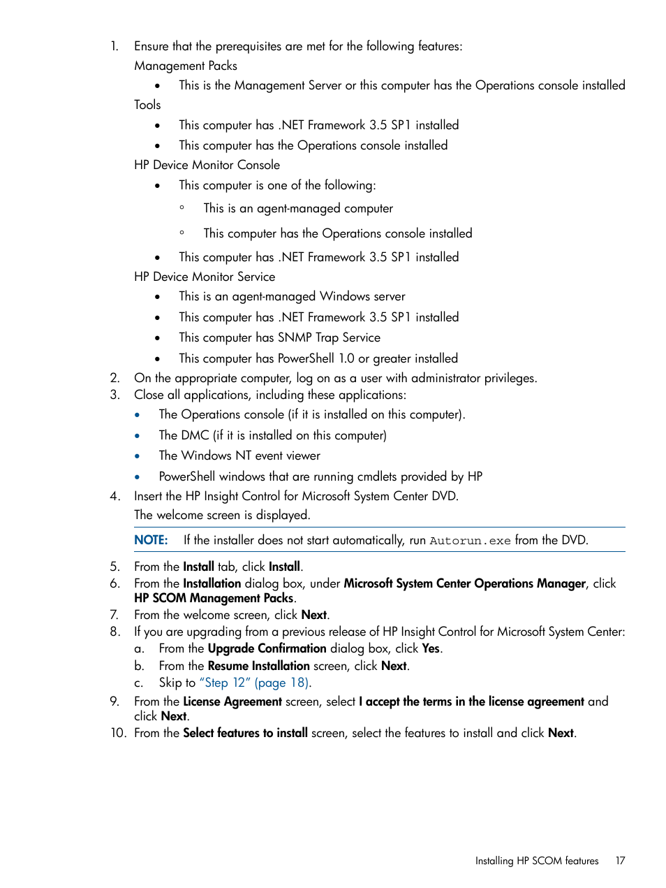 HP OneView for Microsoft System Center User Manual | Page 17 / 26