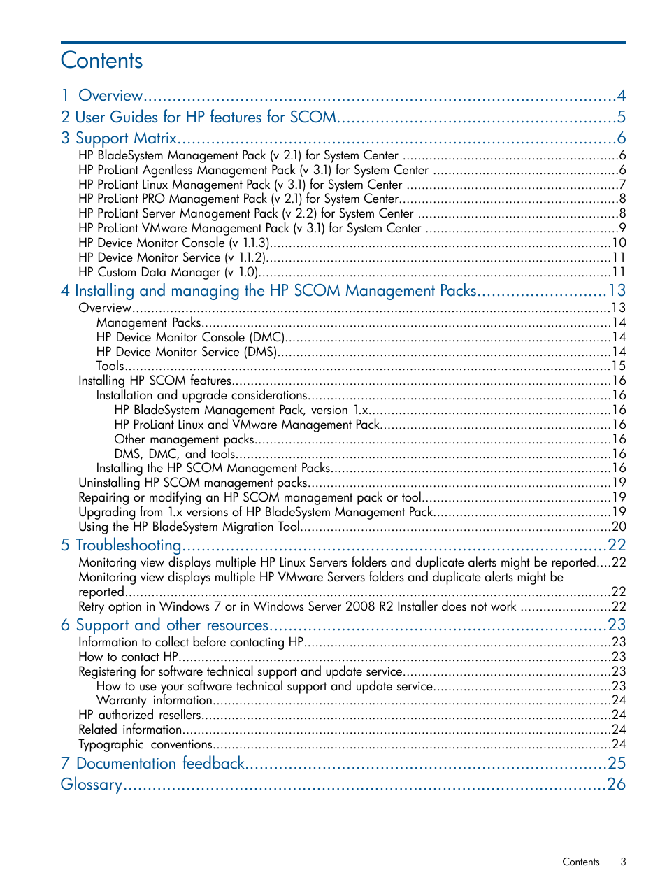 HP OneView for Microsoft System Center User Manual | Page 3 / 26