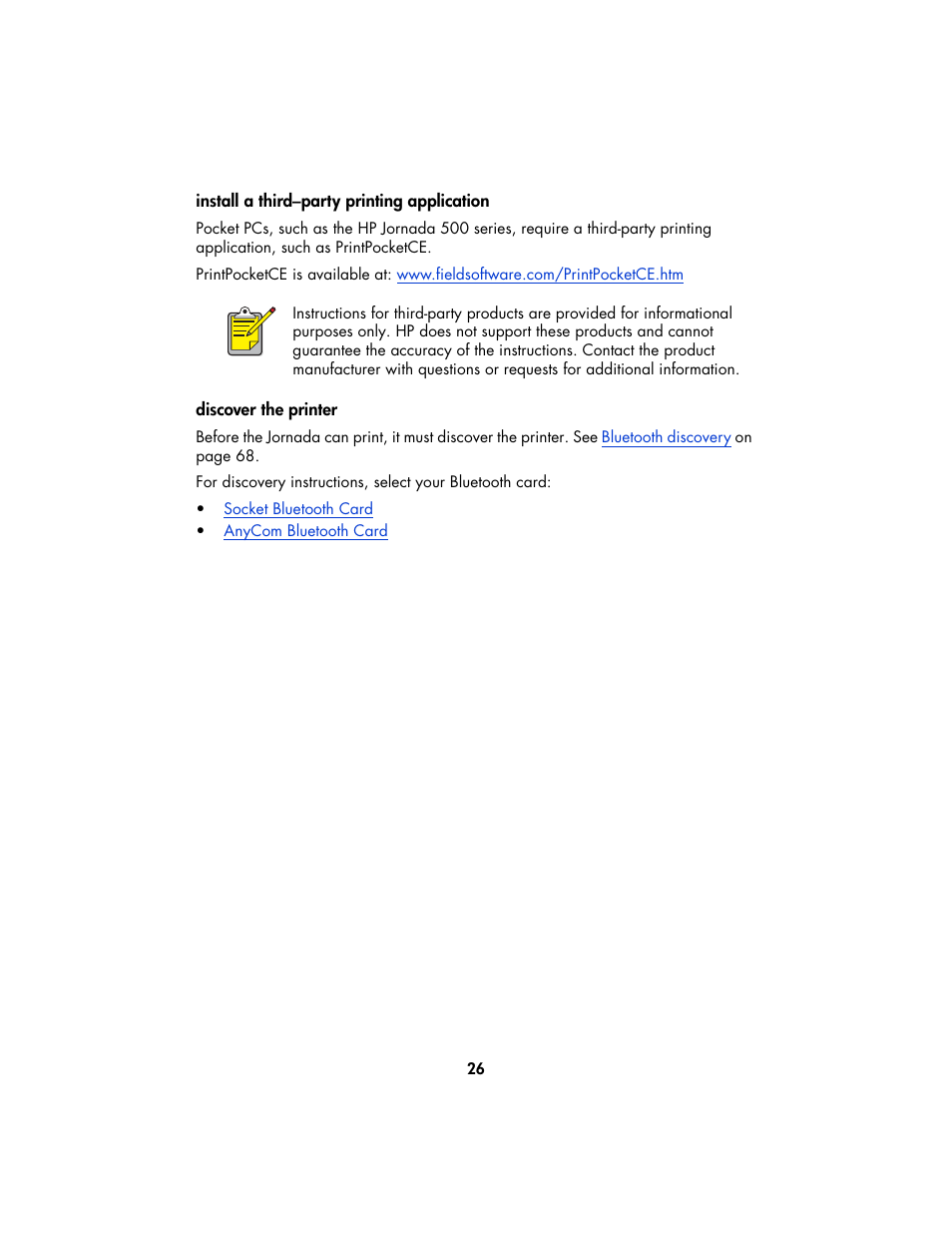 Install, Discover, The printer | HP Deskjet 995c Printer User Manual | Page 29 / 82