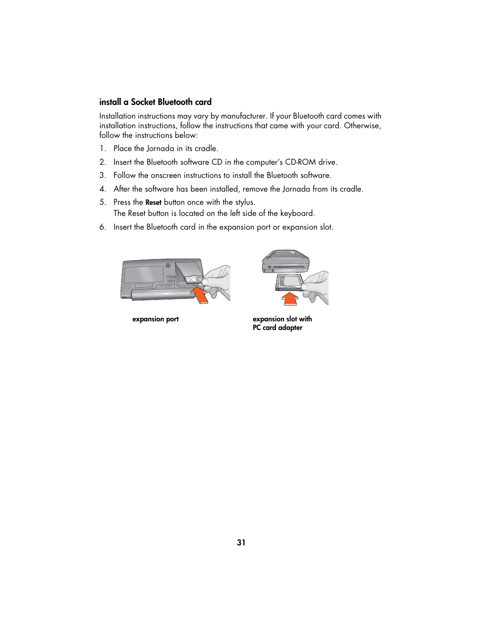 Install | HP Deskjet 995c Printer User Manual | Page 34 / 82