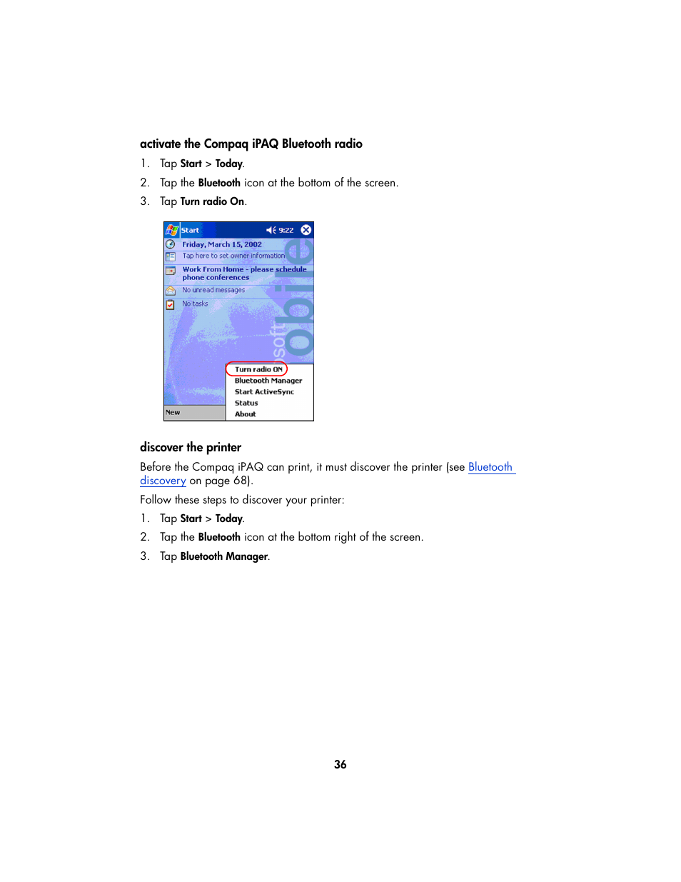 Activate, The compaq ip, Discover | The printer | HP Deskjet 995c Printer User Manual | Page 39 / 82