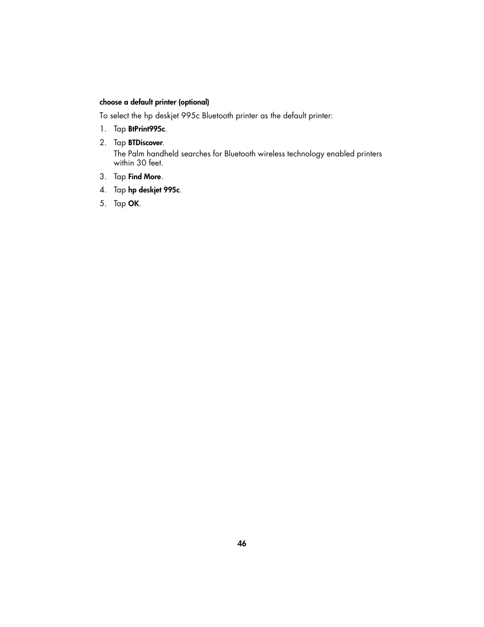 Choose a default printer | HP Deskjet 995c Printer User Manual | Page 49 / 82