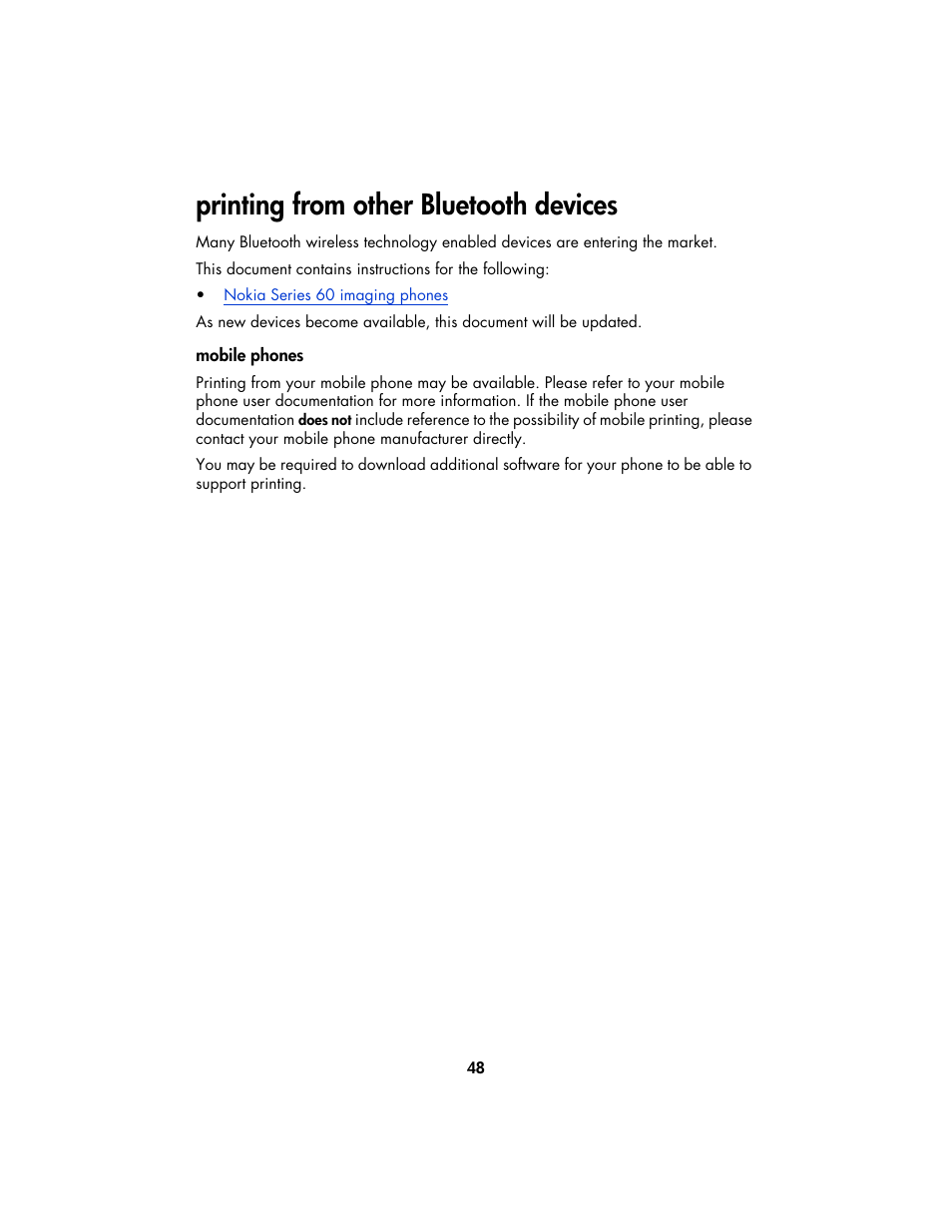 Printing from other bluetooth devices | HP Deskjet 995c Printer User Manual | Page 51 / 82