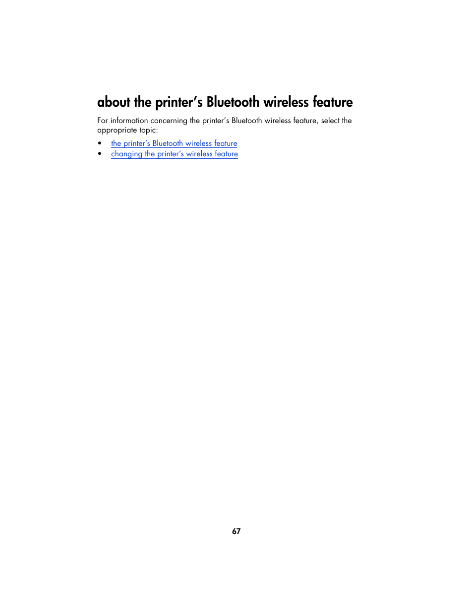 About the printer’s bluetooth wireless feature | HP Deskjet 995c Printer User Manual | Page 70 / 82