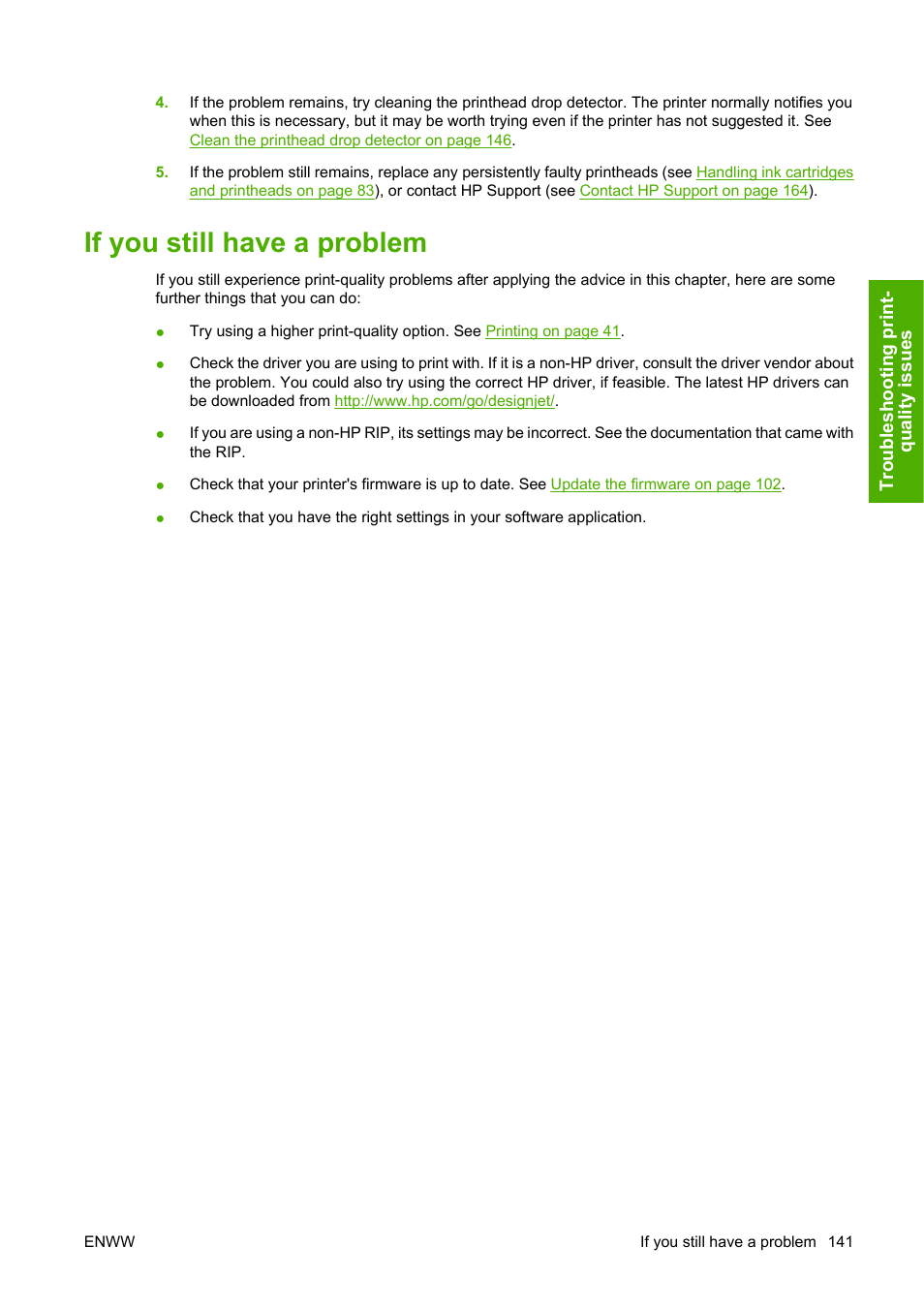 If you still have a problem | HP Designjet Z3100 Photo Printer series User Manual | Page 151 / 185