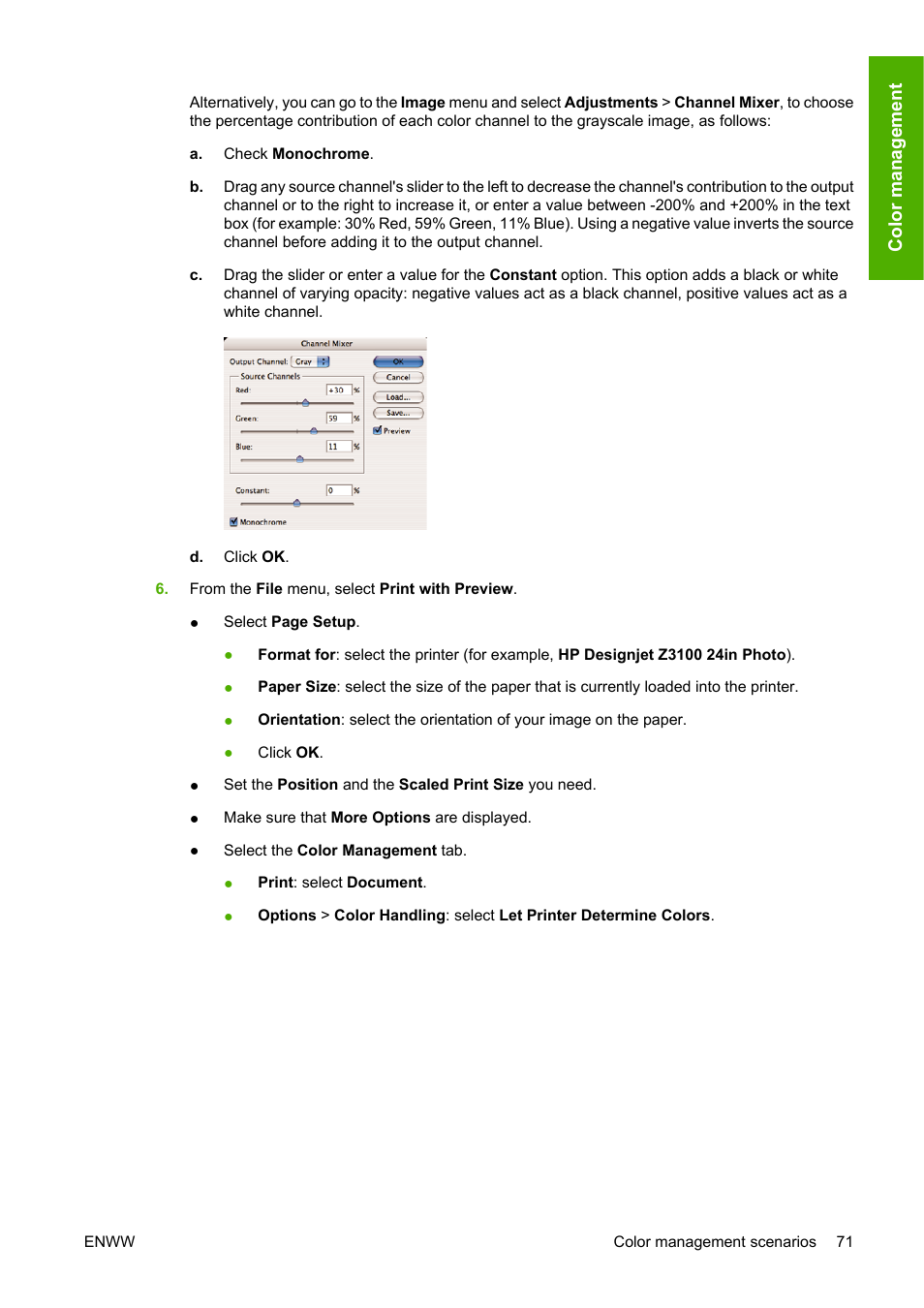 HP Designjet Z3100 Photo Printer series User Manual | Page 81 / 185