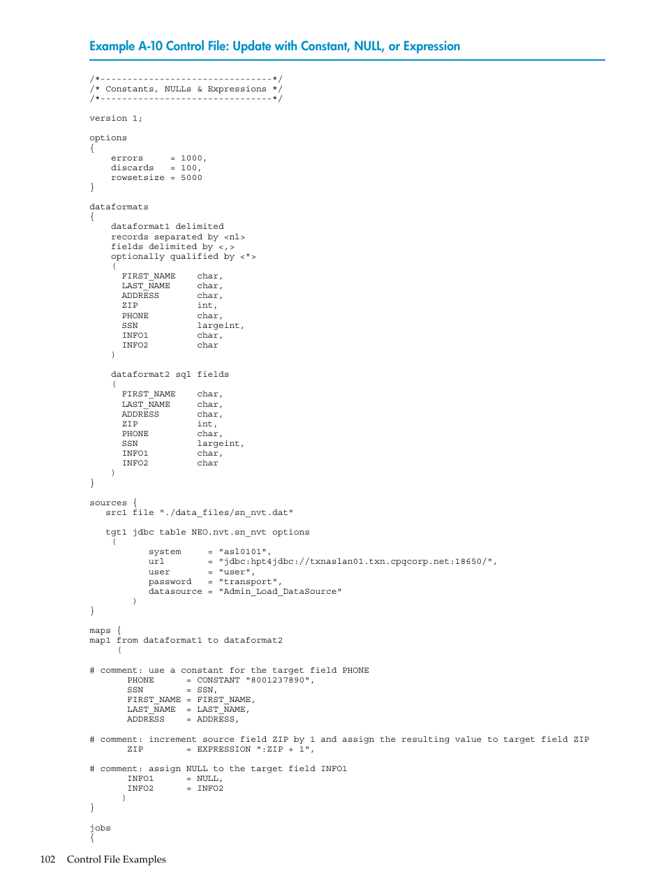 A-10 | HP Neoview Release 2.5 Software User Manual | Page 102 / 136