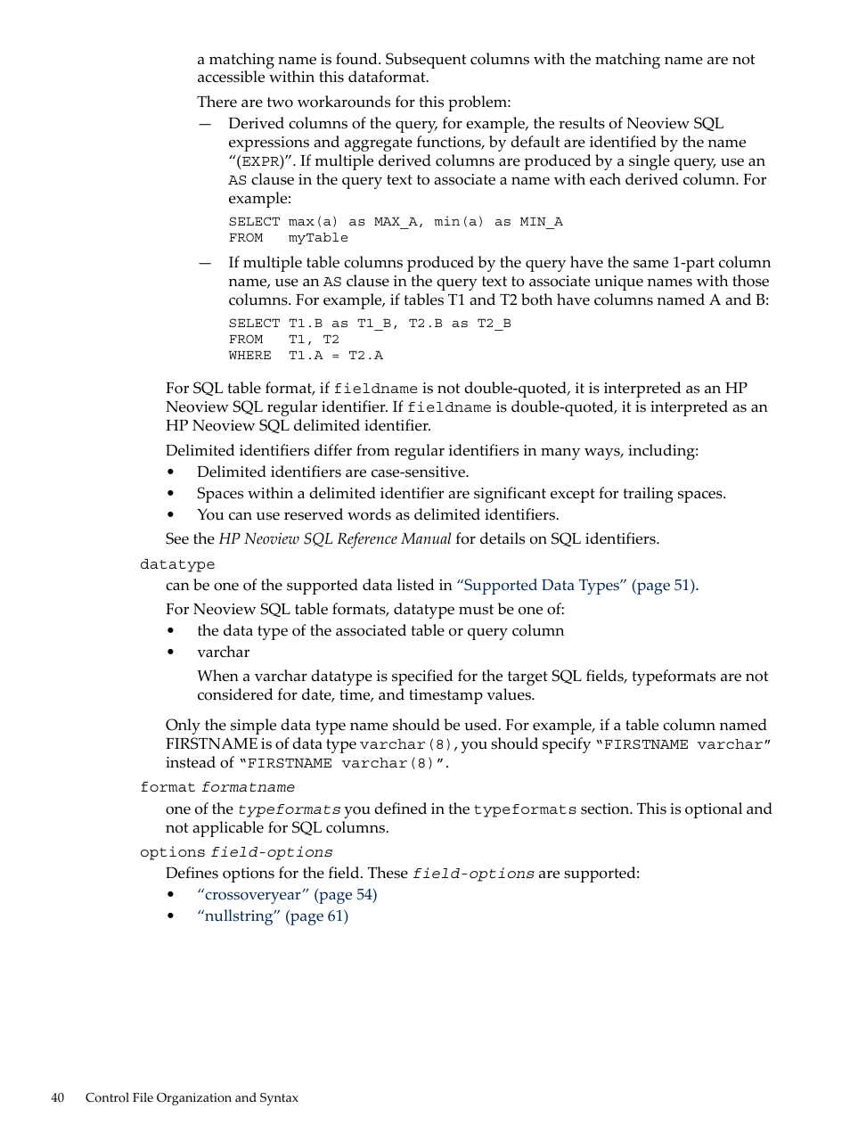 HP Neoview Release 2.5 Software User Manual | Page 40 / 136