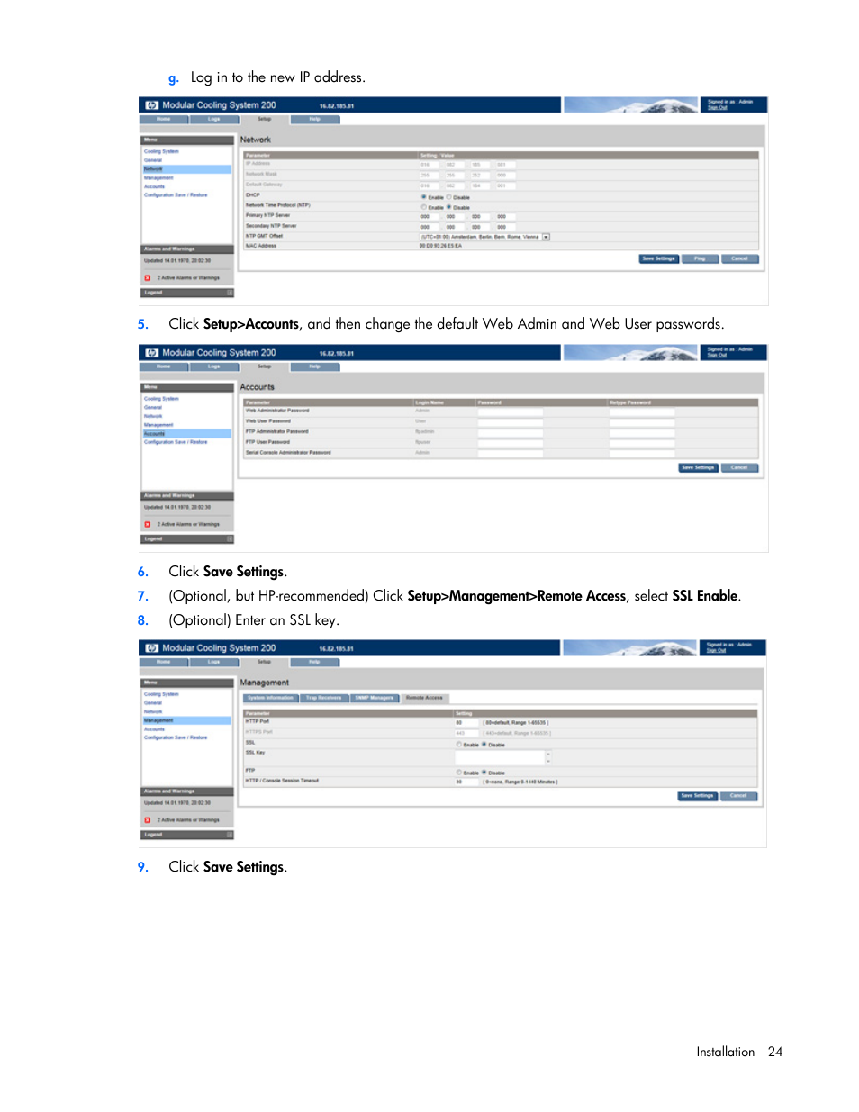 HP Modular Cooling System User Manual | Page 24 / 75