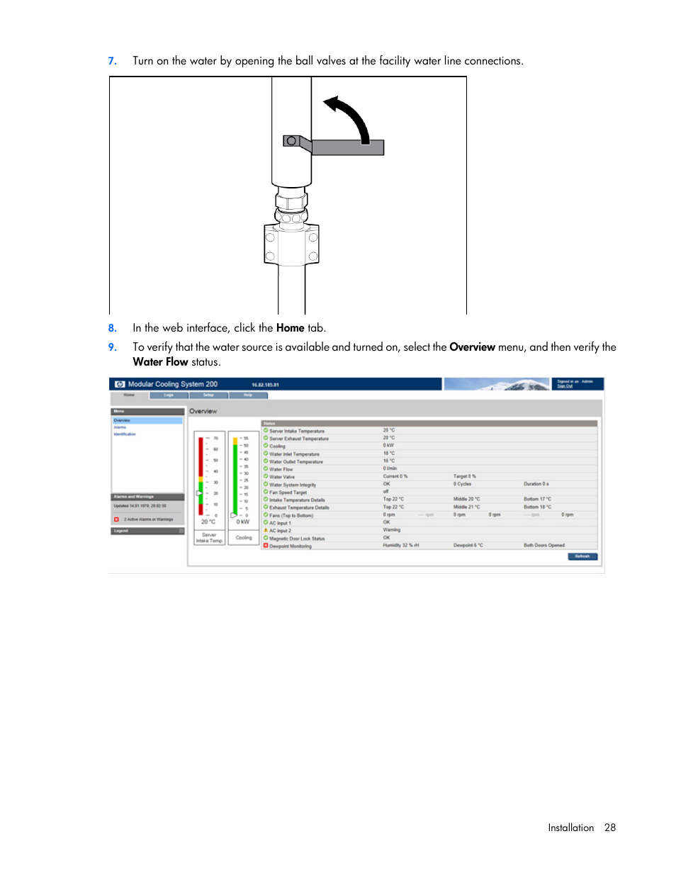 HP Modular Cooling System User Manual | Page 28 / 75