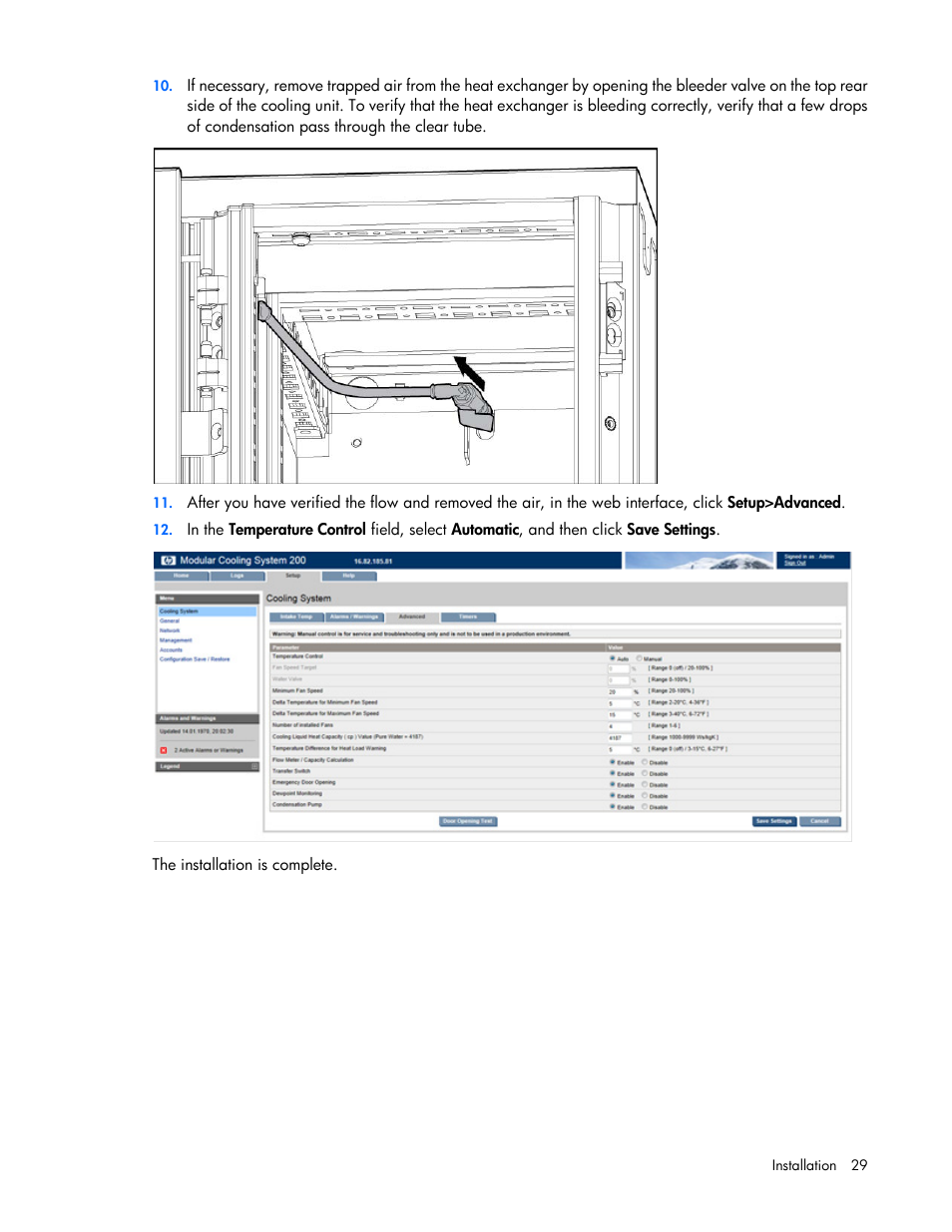 HP Modular Cooling System User Manual | Page 29 / 75