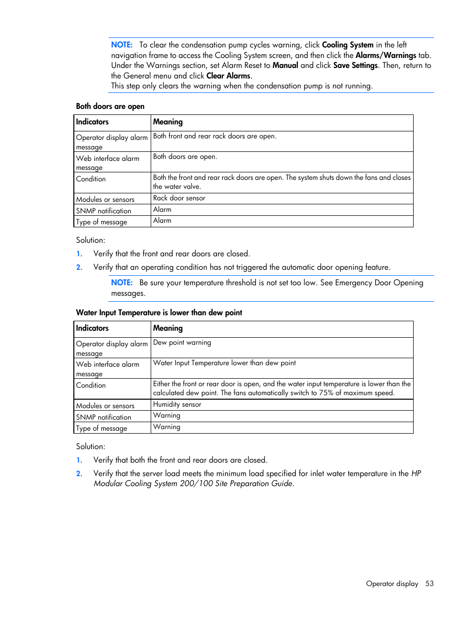 HP Modular Cooling System User Manual | Page 53 / 75