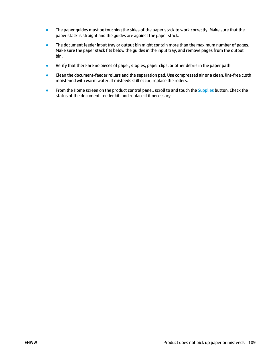 HP Officejet Enterprise Color X585 Multifunction Printer series User Manual | Page 119 / 172