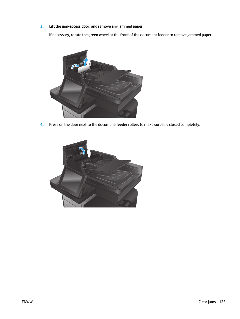 HP Officejet Enterprise Color X585 Multifunction Printer series User Manual | Page 133 / 172
